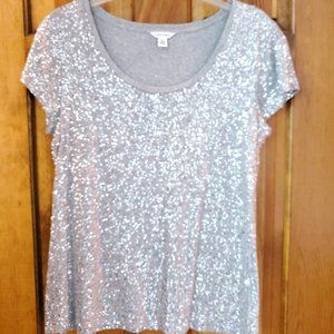 Calvin Klein Sequin Front Top "M" NWOT